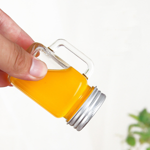 Small 35ml 40ml 60ml 120ml Clear Mini <strong>Mason</strong> <strong>Jar</strong> Mugs <strong>with</strong> <strong>Handle</strong> Glass Beverage <strong>Jars</strong> - Product Image 4