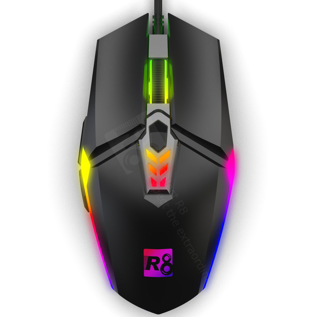Factory Ergonomic 6D Usb Optical Wired Gaming Mouse With Led Lights Mice