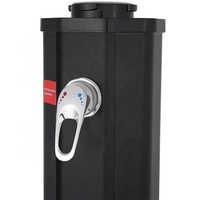 Kangrun 2025 Excellente Qualité Conception Populaire Assemblage Simple Dispositif de Température PVC Octogone Noir 35L Douche Solaire Extérieure
