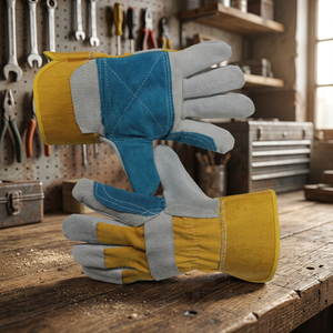 Guantes de Seguridad hasta la Muñeca, Estilo Sencillo, Transpirables, de Cuero, con Detección Táctil, para Uso en Exteriores, Invierno - Product Image 4