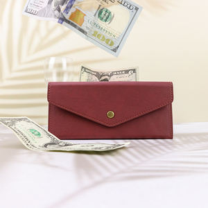 อุปกรณ์แกะสลักเลเซอร์แบบคลาสสิก <span class=keywords><strong>กระเป๋า</strong></span>สตางค์หนังเทีย<span class=keywords><strong>ม</strong></span>แบบบาง สั่งทำโลโก้ได้ พร้อ<span class=keywords><strong>ม</strong></span>ตัวล็อคแบบกด - Product Image 6