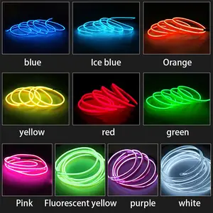 Auto LED Light For Car Strip Light 12v Clear Tape Flexible Neon Auto Decorative Lamp Car Atmosphere Lights