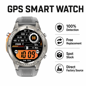 Reloj Inteligente Deportivo para Exteriores DM56 <span class=keywords><strong>GPS</strong></span> 2026, Resistente, AMOLED, <span class=keywords><strong>GPS</strong></span> de Doble Banda, 5ATM, Barómetro, Brújula, Reloj Inteligente Deportivo Personalizable - Product Image 1