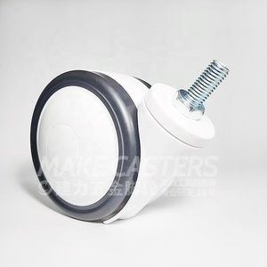 Medium Duty Caster Medical Casters Mute Hospital Bed Swivel Caster <strong>Wheels</strong> Treated Stem 2.5" <strong>3</strong>" 4" 5 Inch TPU with ABS Core - Product Image 5