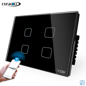 Cnskou สวิตช์สัมผัสติดผนังอัจฉริยะแบบ3/4, CE/ROHS/SAA US/Au Glass Tuya 4 GANG 2/Way WiFi พร้อม Alexa Google Home - Product Image 2