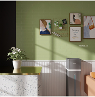 Carreaux de briques de métro artisanaux noirs de luxe 75x300 pour la décoration de café, carreaux muraux en porcelaine émaillée pour salle de bain