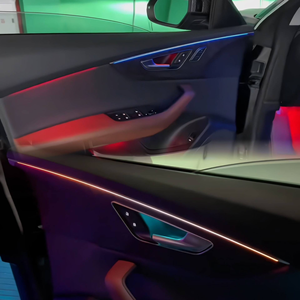 Kits d'éclairage d'ambiance pour voiture SJC Upgrade 64 couleurs pour <span class=keywords><strong>Audi</strong></span> Q8 2018-2024, accessoires de décoration de voiture, éclairage intérieur actif Symphony - Product Image 4