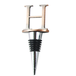 Wine Stopper Alphabet Metal Bottle Sealing Party Gift 26 Letters Simple Style - Product Image 3