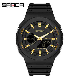 Reloj para Hombre <span class=keywords><strong>SANDA</strong></span> 6016 Deportivo de Alta Gama, Digital, Multifuncional, a Prueba de Agua, de Cuarzo, a la Moda - Product Image 1