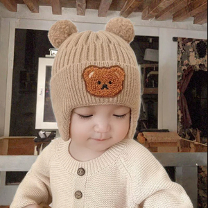Nueva colección <span class=keywords><strong>de</strong></span> invierno <span class=keywords><strong>de</strong></span> fábrica, <span class=keywords><strong>gorro</strong></span> <span class=keywords><strong>de</strong></span> <span class=keywords><strong>lana</strong></span> <span class=keywords><strong>de</strong></span> algodón <span class=keywords><strong>de</strong></span> oso <span class=keywords><strong>de</strong></span> punto <span class=keywords><strong>de</strong></span> cono cálido <span class=keywords><strong>para</strong></span> bebé recién nacido, <span class=keywords><strong>gorro</strong></span> informal suave <span class=keywords><strong>para</strong></span> niños - Product Image 3