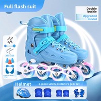 Ensemble de patins à roulettes pour enfants ZHOYA pour garçons et filles, patins en ligne pour débutants avec roues en PU/PVC, coque en PU+maille, livraison directe