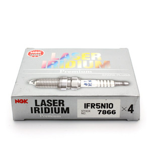 หัวเทียนเลเซอร์อิริเดียม NGK IFR5N10 7866 แพ็ค 4 ชิ้น อะไหล่จุดระเบิดประสิทธิภาพสูงสำหรับการบำรุงรักษาเครื่องยนต์ยานยนต์ - Product Image 1