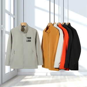 เสื้อกันลมมีซิปกันน้ำมีฮู้ดผ้าโพลีเอสเตอร์สำหรับฤดูใบไม้ร่วง - Product Image 6