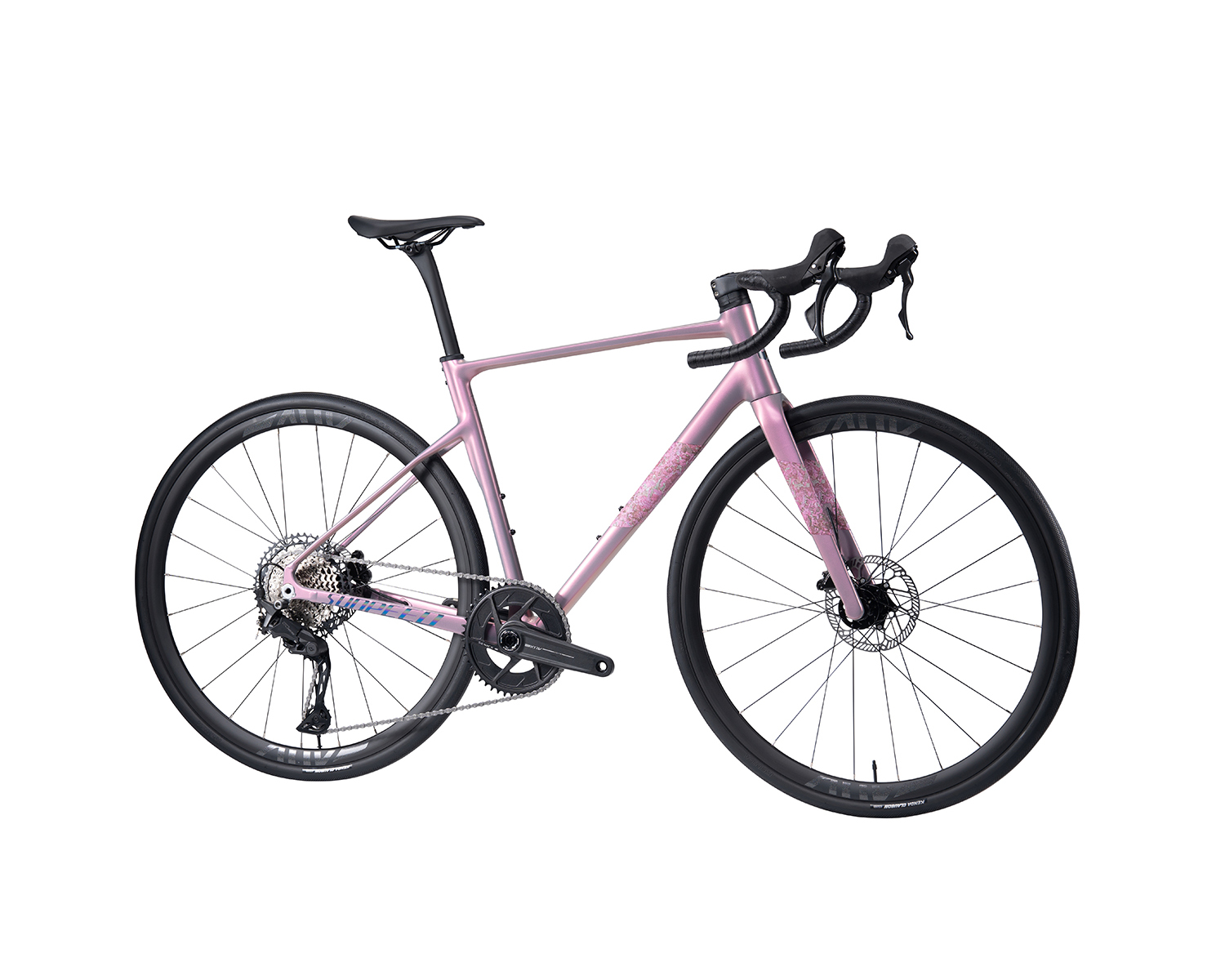 ピンク アルミロードバイク 700C ディスクブレーキ SUNPEEDディスクブレーキ搭載 アルミロードバイク Shimano 105 22速