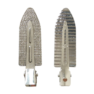 Vente en gros de pinces à cheveux sans plis en métal doré, sans plis, pour salon de <span class=keywords><strong>coiffure</strong></span>, usage quotidien, <span class=keywords><strong>coiffure</strong></span> personnalisée - Product Image 2