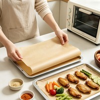 Rouleaux de papier sulfurisé non blanchi de qualité alimentaire antiadhésifs pour la cuisson au four domestique et le revêtement des plateaux