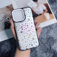 Étui de téléphone portable en cuir TPU scintillant pour iPhone 11 12 13 14 15 16 17 18 Pro Max