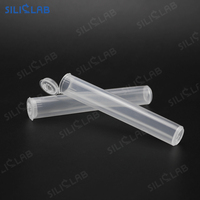 Tube d'emballage pré-fumeur 115mm noir/Transparent cône plastique Tube stockage Cigarette tabac cigare
