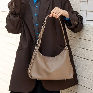 Sacs à bandoulière en cuir fendu Louis Levane avec fermeture éclair, sacs à bandoulière décontractés de luxe pour femmes - Product Image 1