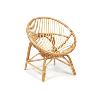 Silla de Ratán Natural Hecha a Mano, Muebles de Mimbre para Patio Interior y Exterior, Estilo Bambú para Sala de Estar y Hotel - Product Image 4