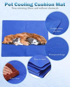 Tapis rafraîchissant pour chien avec fonction lit pour animaux de compagnie, design imprimé moderne - Product Image 4