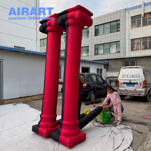 Colonne romaine gonflable classique de 3 m pour décoration de scène, colonne gonflable personnalisée pour décoration de fête - Product Image 1