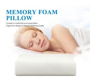 כרית קצף זיכרון קונטור לכאבי צוואר - כרית צוואר צווארון לשינה, ישנים בטן גב בצד - מתאר מוצק - Product Image 6