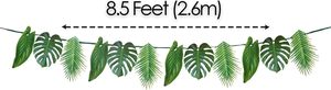 Birthday Hawaiian <b>Luau</b> <b>Party</b> Decorations Tropical Palm Leaf Garland Banner - Product Image 2