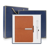 Coffrets Cadeaux de Luxe Faits Main pour Femmes : Carnet A5 à Feuillets Mobiles en Cuir Personnalisé, Power Bank VIP et Stylo Métallique – Offre Promotionnelle Usine
