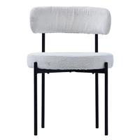 Chaise de Salle à Manger Moderne en Velours Gris et Or, Rembourrée en Tissu Noir, Style Nordique, Vente en Gros