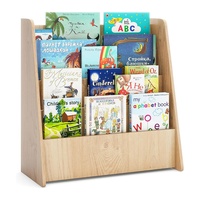 Rak Buku 4 Tingkat untuk Kamar Bayi, Rak Buku Kayu untuk Anak-Anak, Rak Buku Kayu untuk Anak-Anak