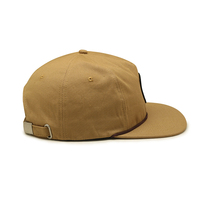Casquette de baseball souple non structurée à 5 panneaux en coton, avec logo personnalisé brodé ou tissé, en toile, à visière plate et cordon