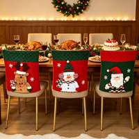CI-270 Nouvelle Série Décoration de Noël, Poupée Gnome à Carreaux Verts, Chaussette de Noël, Boucle de Rideau, Housse de Coussin, Housse de Chaise