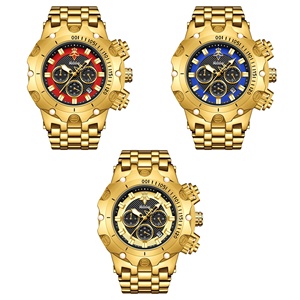 YaLaLuSi Reloj de lujo multifuncional para hombre con correa dorada <span class=keywords><strong>y</strong></span> esfera atmosférica, caja de regalo moderna <span class=keywords><strong>y</strong></span> práctica - Product Image 6