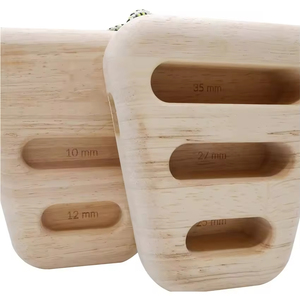 Tabla de escalada de madera portátil con 3 orificios para los dedos, entrenador de agarre y fuerza para brazos, para uso en exteriores. - Product Image 4