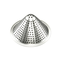 Filtre à thé et café conique en acier inoxydable à mailles fines, entonnoir en métal de qualité alimentaire pour la filtration des boissons en cuisine