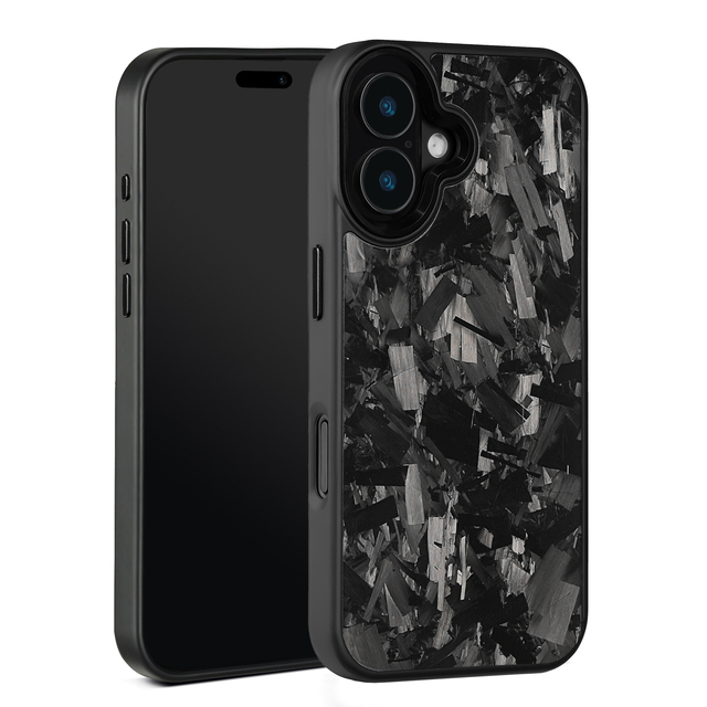 Real Forged Carbon Fiber+TPU +metal Frame Phone Case for Iphone 16/16pro Max/16plus/16 Carbon Case/15PRO Protective case