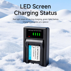 Caricabatterie Rapido EN-EL19 per Fotocamere <span class=keywords><strong>Nikon</strong></span> |   Caricabatterie Type-C a ricarica rapida con display LED e indicatore LED - Product Image 2
