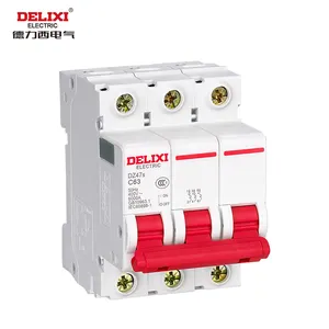 Delixi 전기 브랜드 품질 3P C20 AC MCB DZ47S 소형 회로 차단기