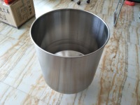 Trémie de stockage, pièces de machine de remplissage, seau liquide de pâte, seau matériel de décharge, trémie conique d'acier inoxydable