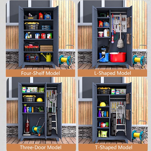Armario <span class=keywords><strong>de</strong></span> Almacenamiento Exterior Impermeable Personalizado, Organizador <span class=keywords><strong>de</strong></span> Jardín, Armario para Herramientas <span class=keywords><strong>de</strong></span> Patio, Caseta para Equipos <span class=keywords><strong>de</strong></span> Jardín - Product Image 4