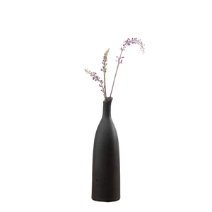 Vase de sol créatif, nouveau, écologique, de style chinois, en céramique, fait à la main, noir pur, ornements modernes, décoration minimaliste pour la maison - Product Image 2
