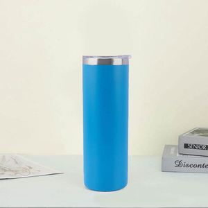 Gobelet isotherme droit en acier inoxydable vierge pour sublimation, avec couvercle et paille, 12oz 15oz 20oz 30oz - Product Image 5