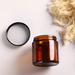 Modelo más vendido en el <span class=keywords><strong>mercado</strong></span> 5g/15g/20g/30g/100g/200g Frasco redondo de crema de vidrio ámbar Frasco cosmético recargable con tapas de rosca de metal - Product Image 6