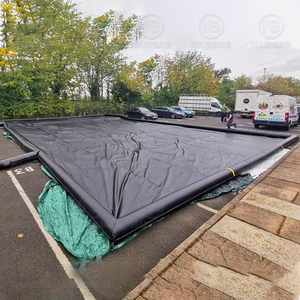 Tappetino gonfiabile per autolavaggio professionale impermeabile per auto Mobile servizi di dettaglio tappetino in PVC Blow up autolavaggio piscina per la vendita - Product Image 2