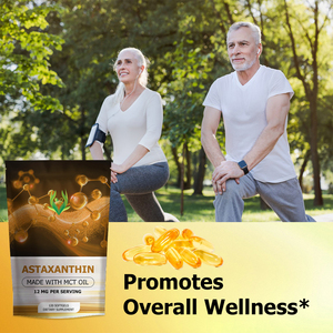 Factory Wholesales Astaxanthin Softgels 12mg Skin Whitening with MCT Oil Antioxidant Supplement Astaxanthin Soft Capsules - Product Image 5