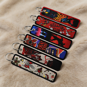 1 Pezzo Portachiavi Ricamato con Motivi <span class=keywords><strong>TV</strong></span>, per Uomo e Donna, per Moto, Accessori e Regali - Product Image 1