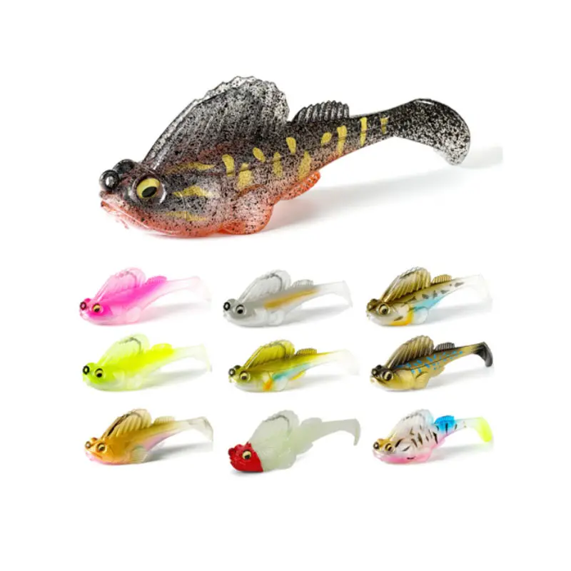 Ordinary hook Musda hook Jumping fish road sub bait 7g10g14g package lead fish anti-hanging hook T tail road sub soft bait LURE