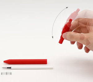 Kaco Alpha RED white Character Number <b>Ballpoint</b> <b>Pen</b> 0.5 mm Plastic Promotion Gift Design for Artists Hotel Event Kaco <b>Pen</b> - Product Image 5