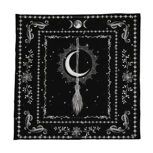 Tovaglia tarocchi 75/50cm fase luna fiore animale altare panno pagana orologio astrologia pendolo Divinations oracolo carta tappetino - Product Image 4